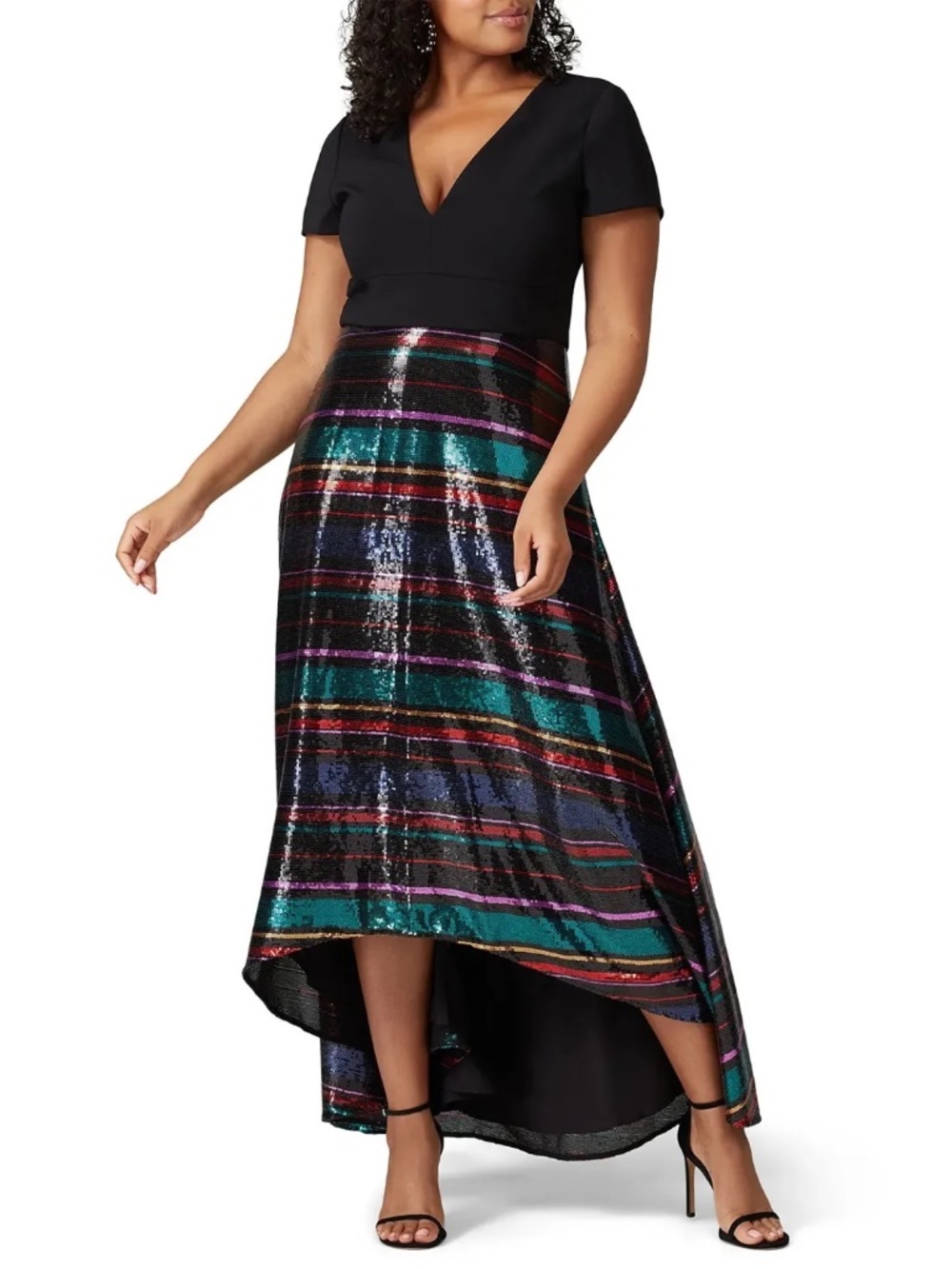 RTR Badgley Mischka Sequin Skirt Gown - size 20